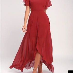 Ali + Jay High Low Red Dress